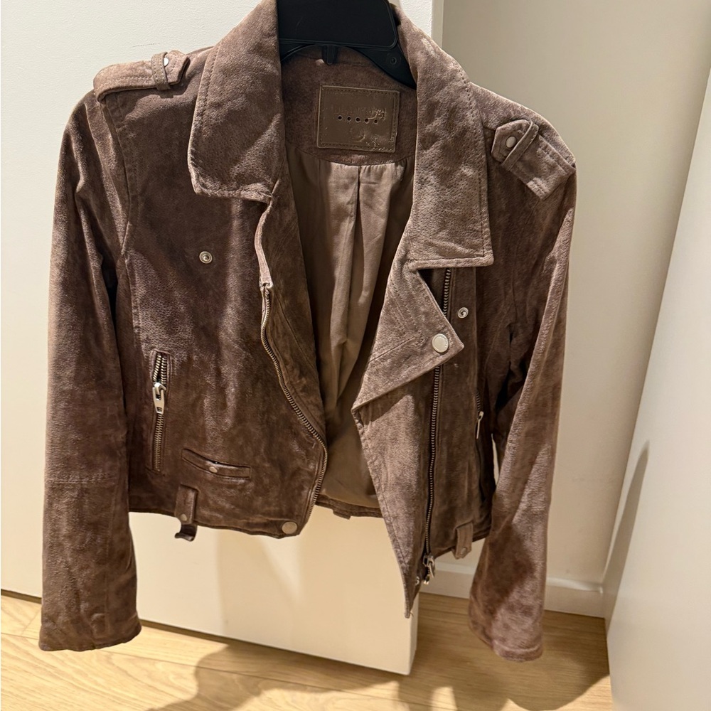Blank NYC Chocolate Suede Jacket